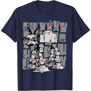 image:imageStar Wars The Clone Wars Reindeer Lights Luke Skywalker TShirtNavy Blue