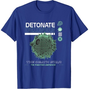 image:imageStar Wars The Death Star Tie Fighter Defence Big Chest Logo TShirtRoyal Blue
