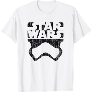 image:imageStar Wars The Force Awakens Stormtrooper Big Face Distressed TShirtWhite