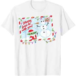 image:imageStar Wars The Mandalorian Grogu Merry Christmas Card TShirtWhite