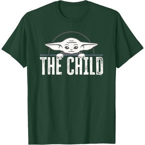 image:imageStar Wars The Mandalorian The Child Grogu Weathered Logo TShirtDark Green