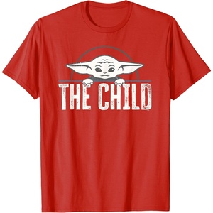 image:imageStar Wars The Mandalorian The Child Grogu Weathered Logo TShirtRed