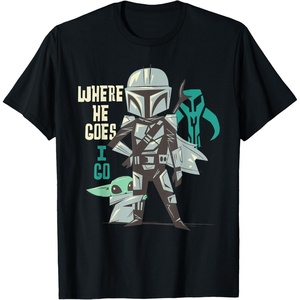 image:imageStar Wars The Mandalorian and Grogu Where He Goes I Go TShirtBlack