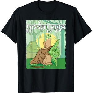 image:imageStar Wars Yoda Yoga Peaceful Stretching Session Poster TShirtBlack