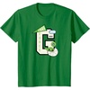 image:imageGrogu  Letterman TShirtKelly Green