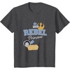 image:imageStar Wars  Leia  Rebel Princess Faux Patches TShirtDark Heather Grey