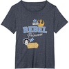 image:imageStar Wars  Leia  Rebel Princess Faux Patches TShirtHeather Blue