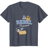 image:imageStar Wars  Leia  Rebel Princess Faux Patches TShirtHeather Blue