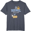 image:imageStar Wars  Leia  Rebel Princess Faux Patches TShirtHeather Blue