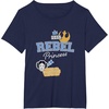 image:imageStar Wars  Leia  Rebel Princess Faux Patches TShirtNavy Blue
