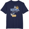 image:imageStar Wars  Leia  Rebel Princess Faux Patches TShirtNavy Blue