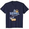 image:imageStar Wars  Leia  Rebel Princess Faux Patches TShirtNavy Blue
