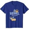 image:imageStar Wars  Leia  Rebel Princess Faux Patches TShirtRoyal Blue