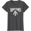 image:imageStar Wars Bounty Hunter Mandalorian Mythosaur Skull Emblem TShirtDark Heather Grey