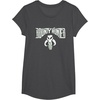 image:imageStar Wars Bounty Hunter Mandalorian Mythosaur Skull Emblem TShirtDark Heather Grey