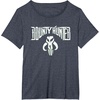 image:imageStar Wars Bounty Hunter Mandalorian Mythosaur Skull Emblem TShirtHeather Blue