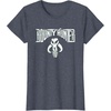 image:imageStar Wars Bounty Hunter Mandalorian Mythosaur Skull Emblem TShirtHeather Blue
