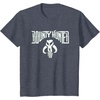 image:imageStar Wars Bounty Hunter Mandalorian Mythosaur Skull Emblem TShirtHeather Blue