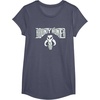 image:imageStar Wars Bounty Hunter Mandalorian Mythosaur Skull Emblem TShirtHeather Blue