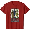 image:imageStar Wars Bounty Hunters 4LOM IG88 amp Bossk Stylized Art TShirtCranberry Red