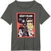 image:imageStar Wars Classic Vintage Chibi Galaxys Villains Poster TShirtAsphalt Grey