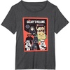 image:imageStar Wars Classic Vintage Chibi Galaxys Villains Poster TShirtDark Heather Grey