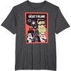 image:imageStar Wars Classic Vintage Chibi Galaxys Villains Poster TShirtDark Heather Grey