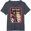 image:imageStar Wars Classic Vintage Chibi Galaxys Villains Poster TShirtHeather Blue