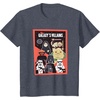 image:imageStar Wars Classic Vintage Chibi Galaxys Villains Poster TShirtHeather Blue