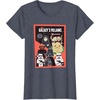 image:imageStar Wars Classic Vintage Chibi Galaxys Villains Poster TShirtHeather Blue