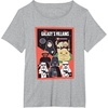 image:imageStar Wars Classic Vintage Chibi Galaxys Villains Poster TShirtHeather Grey