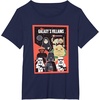 image:imageStar Wars Classic Vintage Chibi Galaxys Villains Poster TShirtNavy Blue