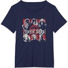 image:imageStar Wars Dark Side Villains Vintage Collage Chest Poster TShirtNavy Blue