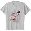 image:imageStar Wars Epic Millennium Falcon Schematic Big Chest Poster TShirtSilver Grey