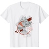 image:imageStar Wars Epic Millennium Falcon Schematic Big Chest Poster TShirtWhite