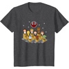 image:imageStar Wars Iconic Epic Rebel Alliance Group Shot Chibi Poster TShirtDark Heather Grey