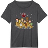 image:imageStar Wars Iconic Epic Rebel Alliance Group Shot Chibi Poster TShirtDark Heather Grey
