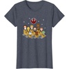 image:imageStar Wars Iconic Epic Rebel Alliance Group Shot Chibi Poster TShirtHeather Blue