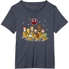 image:imageStar Wars Iconic Epic Rebel Alliance Group Shot Chibi Poster TShirtHeather Blue