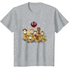 image:imageStar Wars Iconic Epic Rebel Alliance Group Shot Chibi Poster TShirtHeather Grey