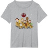 image:imageStar Wars Iconic Epic Rebel Alliance Group Shot Chibi Poster TShirtHeather Grey