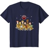 image:imageStar Wars Iconic Epic Rebel Alliance Group Shot Chibi Poster TShirtNavy Blue