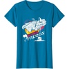 image:imageStar Wars Iconic Millennium Falcon Retro Big Chest Poster TShirtSapphire Blue