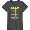 image:imageStar Wars May the 4th Be With You 2024 Lightsabers TShirtDark Heather Grey