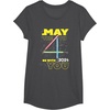 image:imageStar Wars May the 4th Be With You 2024 Lightsabers TShirtDark Heather Grey