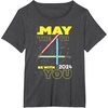 image:imageStar Wars May the 4th Be With You 2024 Lightsabers TShirtDark Heather Grey