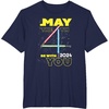 image:imageStar Wars May the 4th Be With You 2024 Lightsabers TShirtNavy Blue