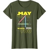 image:imageStar Wars May the 4th Be With You 2024 Lightsabers TShirtOlive Green