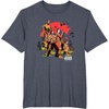 image:imageStar Wars Rogue One Last Stand Island Retro Distressed TShirtHeather Blue