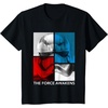 image:imageStar Wars The Force Awakens Red White amp Blue Split Phasma TShirtBlack